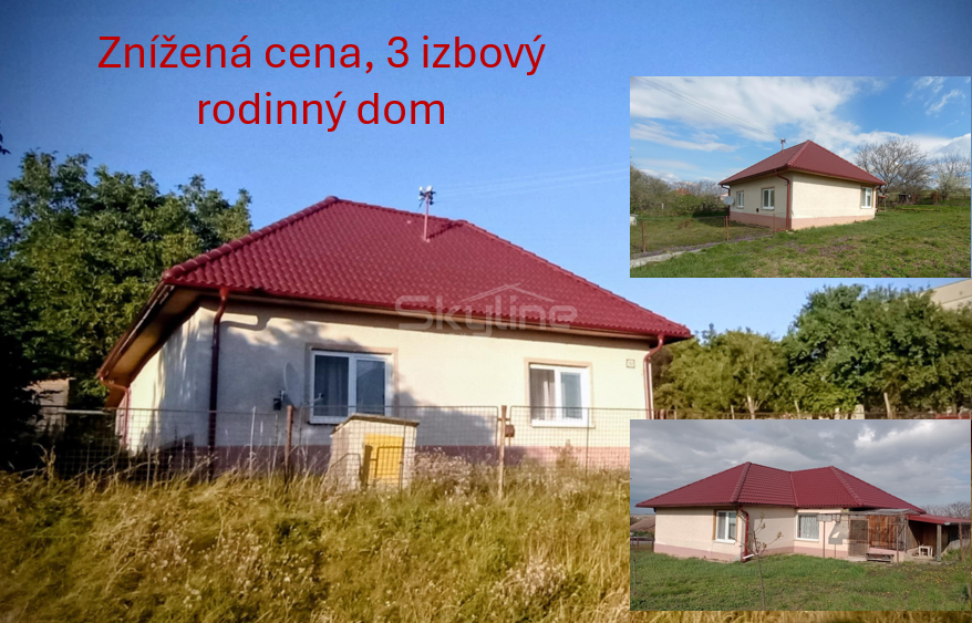 Znížená cena predaj 3 izbový rodinný dom, tichá lokalita,