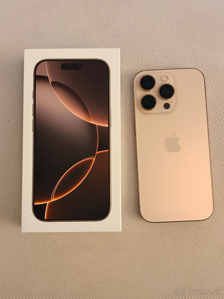 iPhone 16 Pro Desert Titanium 256 perfektný