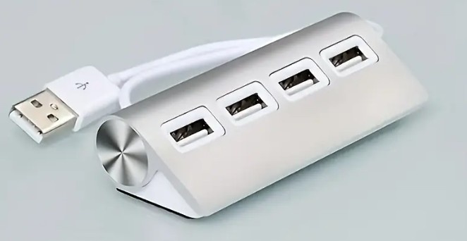 4-portový vysokorýchlostný hliníkový USB 3.0 rozbočovač
