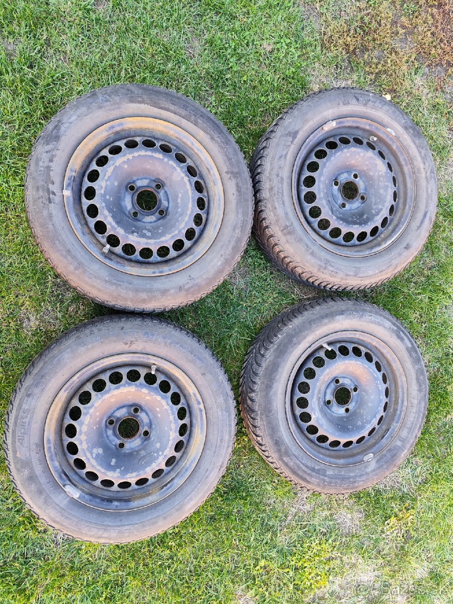 plechové disky R15 zimné pneu 185/65