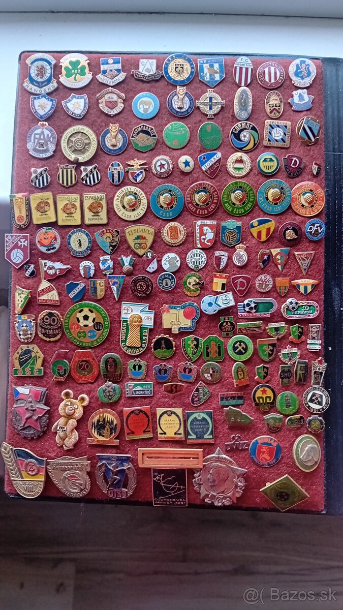 Odznaky futbalove, banicke, sportove