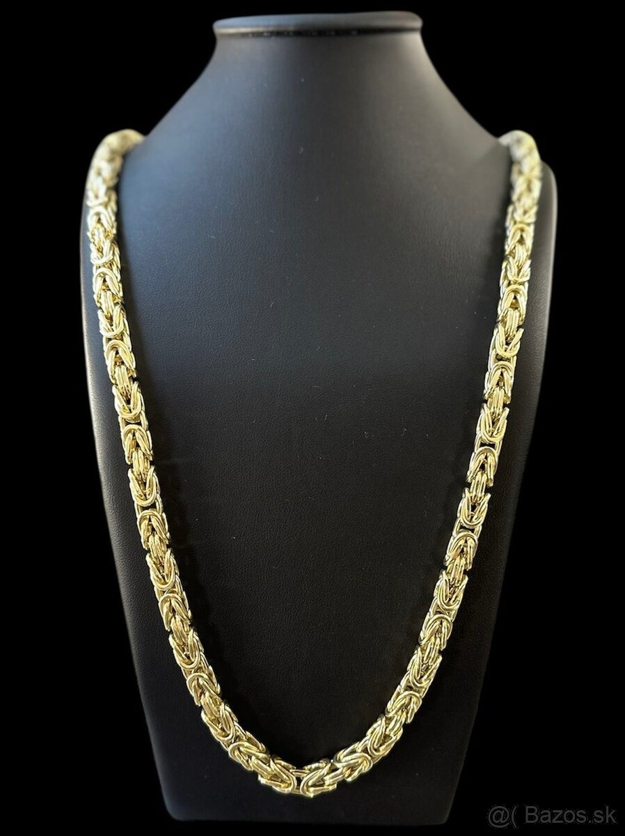 Zlatá reťaz - retiazka Kráľovsky vzor, 14k zlato 585