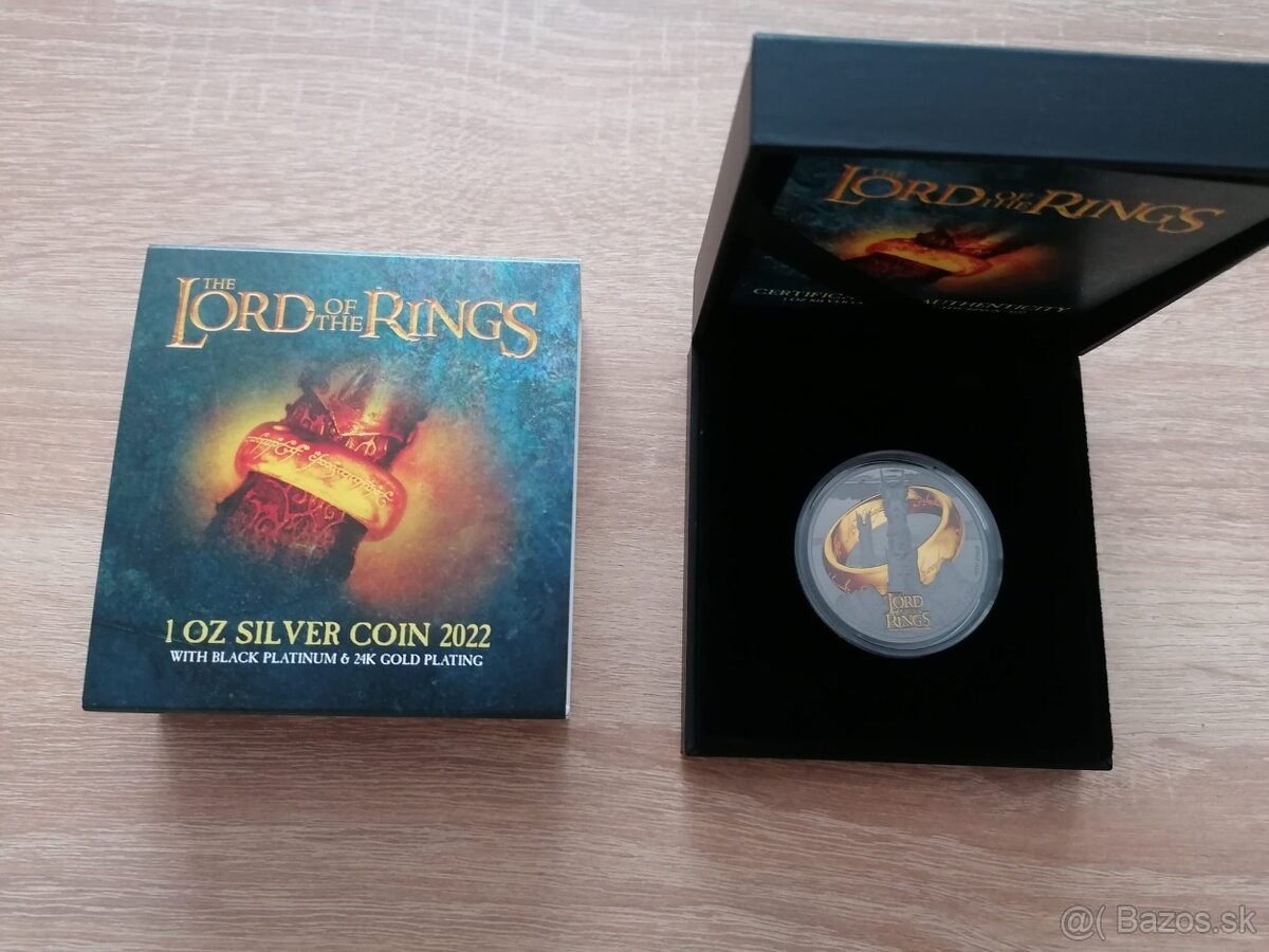 zlato striebro Lord of the rings - pán prsteňov 2022 veže
