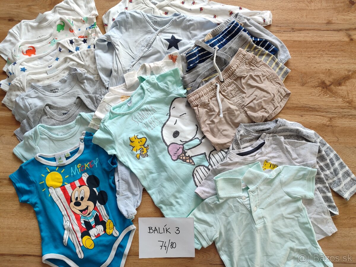 Predám chlapčenské oblečenie 74 / 80