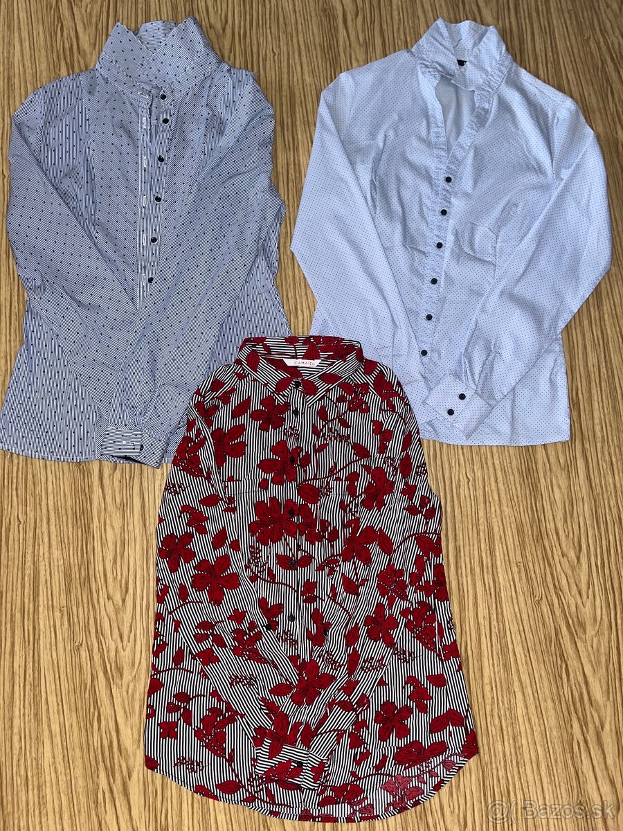 3 dámske blúzky veľ. 34-36/S