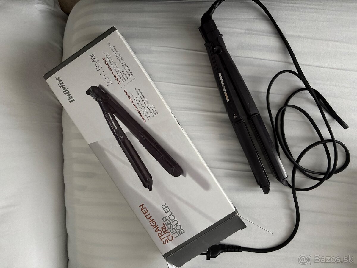 Žehlička na vlasy 2 v 1 Babyliss