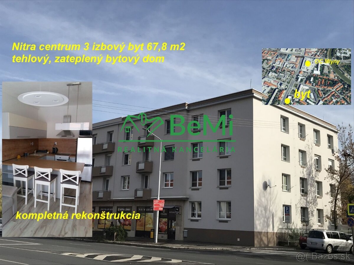 Centrum Nitry 2 - izbový byt v zateplenom tehlovom bytovom d