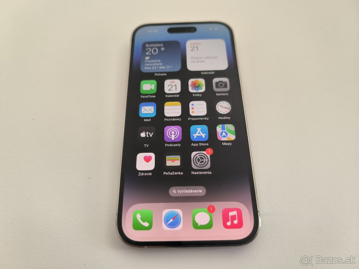 apple iphone 14 PRO MAX 256gb Silver / Batéria 100%