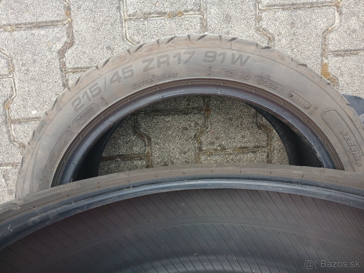 Letné pneumatiky Sebring 215/45 r17