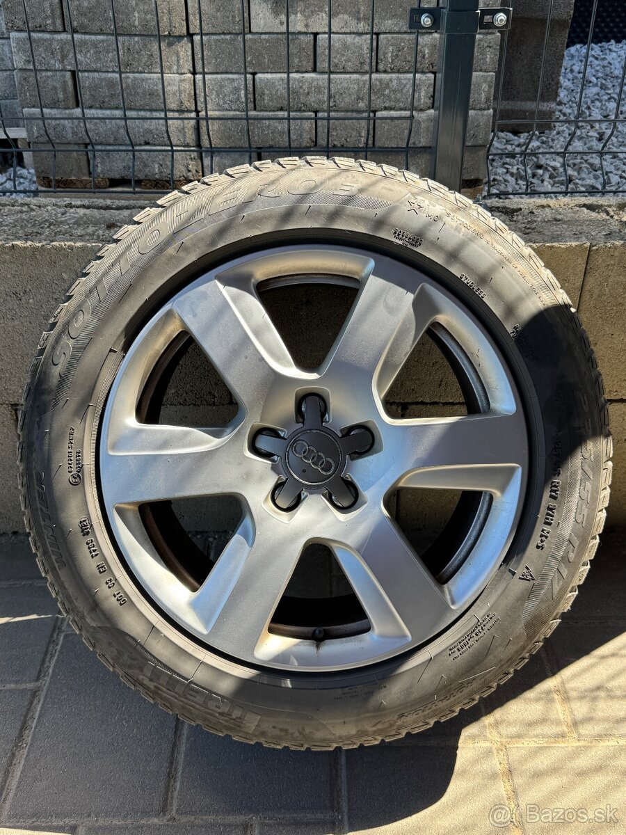 Elektróny audi originál, 5x112/R17 + zimné pneu