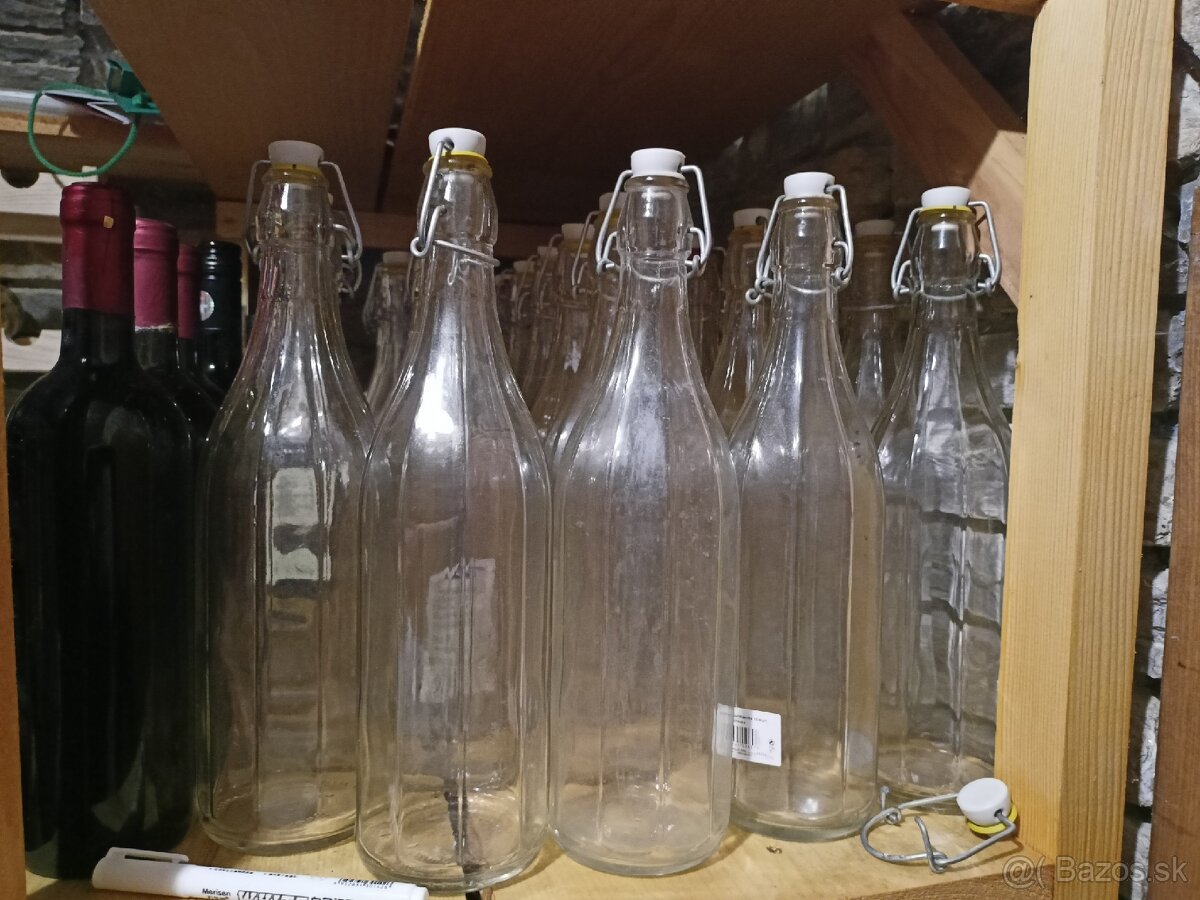 Predám fľaše 1liter x 30 ks