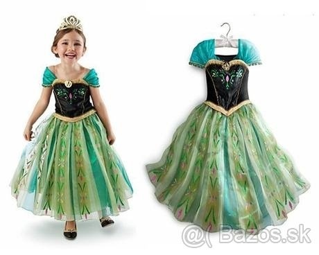 šaty/kostým Frozen- Anna č.122/128