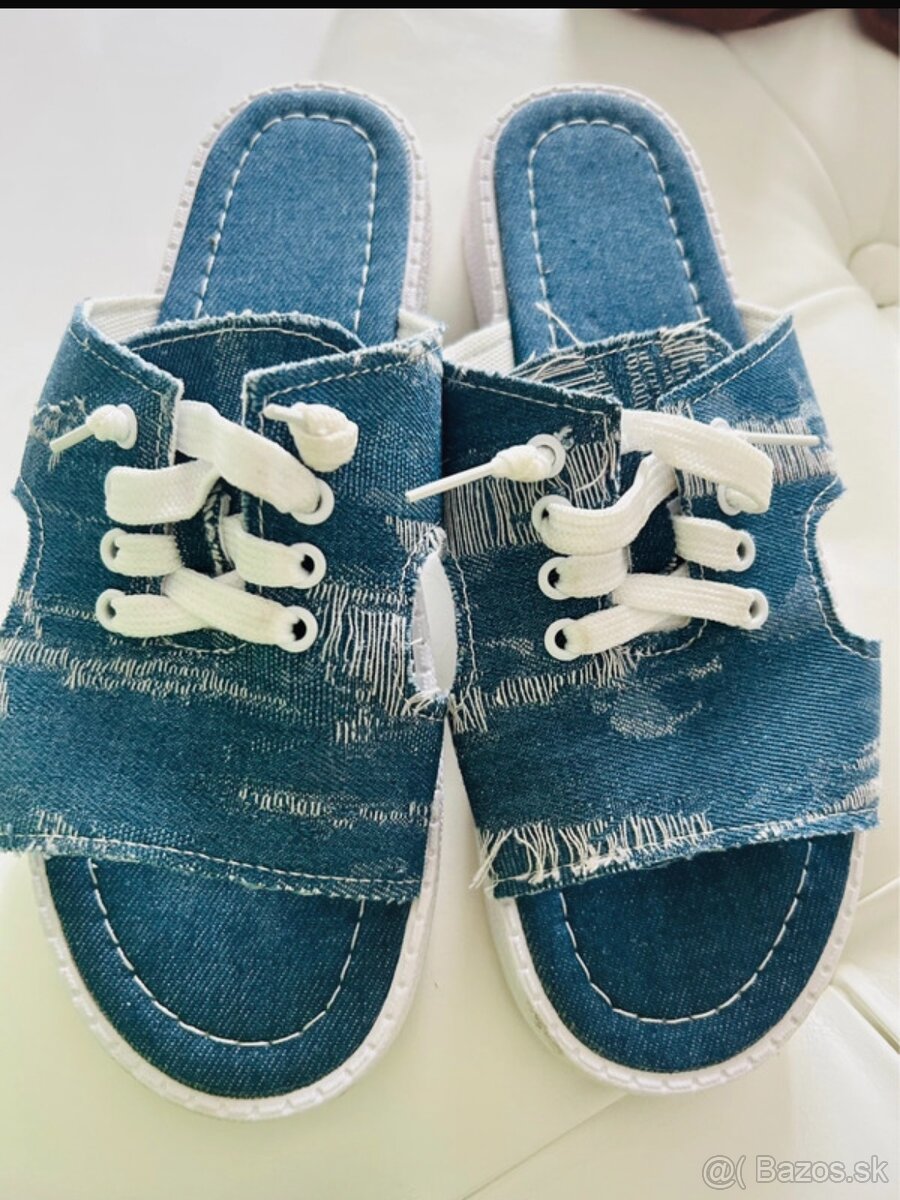 Džínsové šlapky