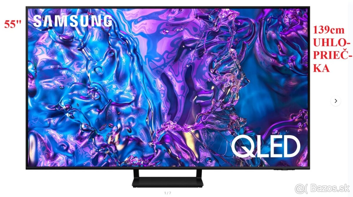 Predám úplne nový Samsung QLED TV – 55" (139,7cm)