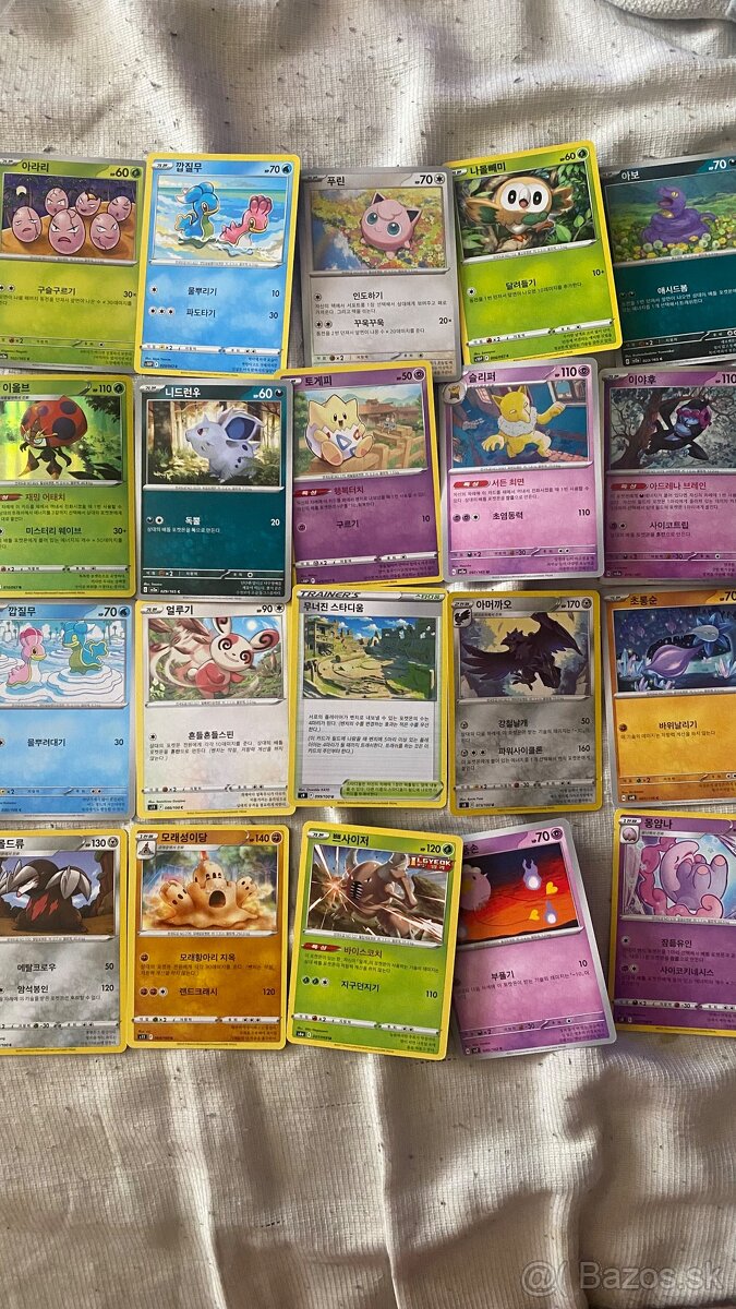 Pokémon kartičky - Južná Kórea