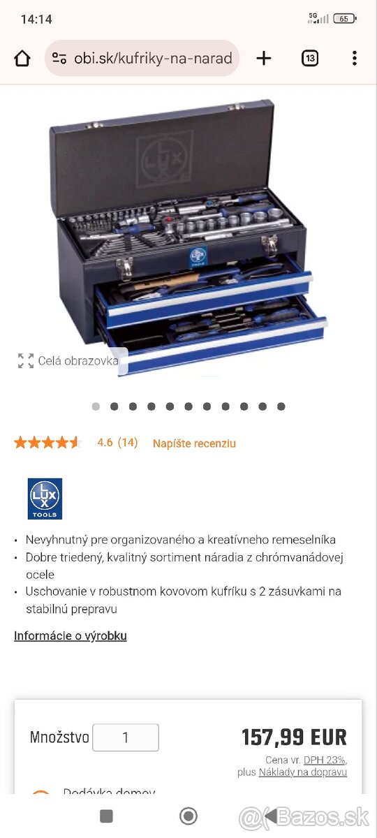 Lux kufrík s náradím