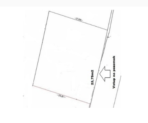 Stavebný pozemok v obci Nižná Kamenica - 500 m2