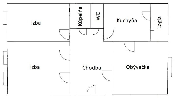 Predám 3 izbový byt - Záturčie