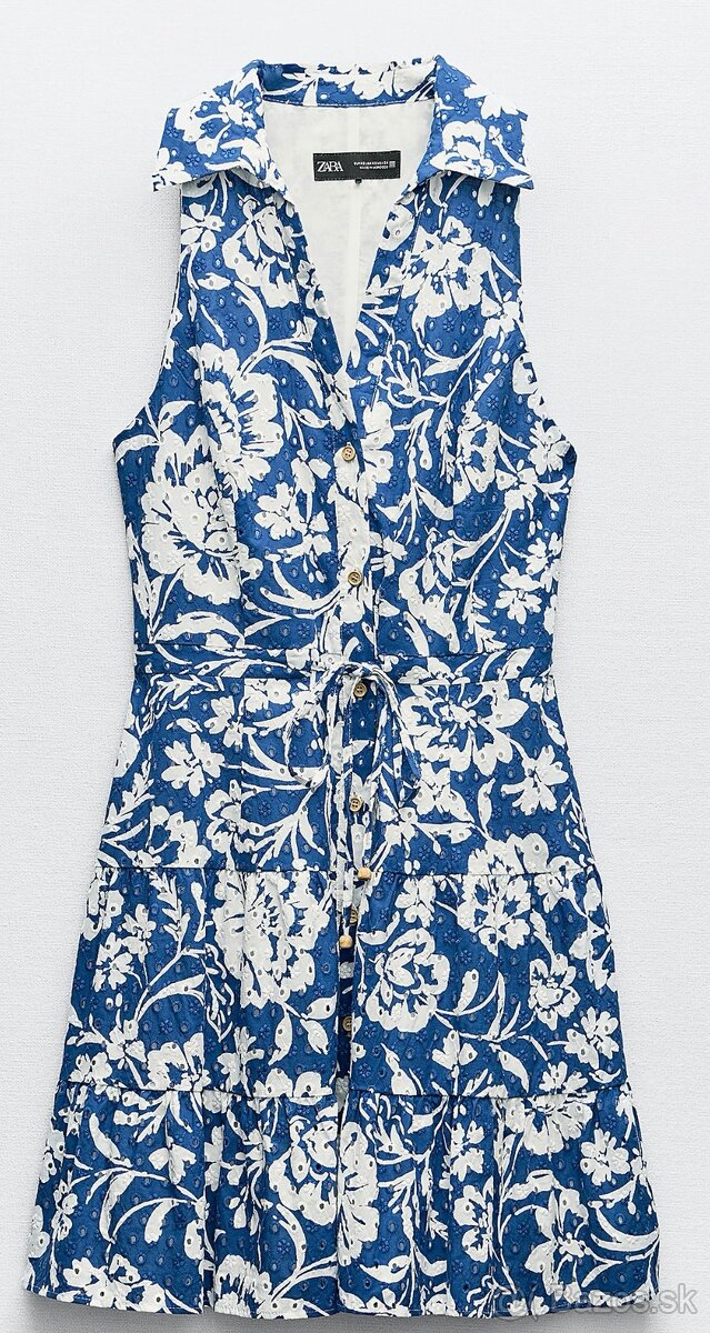 azurove zara saty
