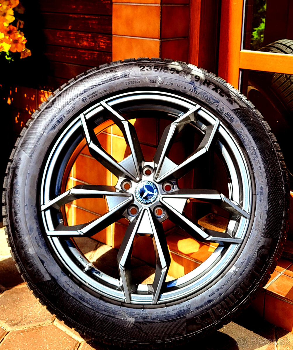alu R19 5x112, senzory, zimné pneu 235/55, Mercedes GLC
