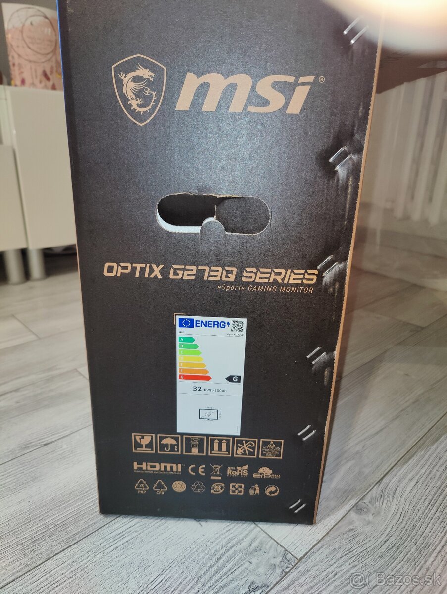 Na predaj: MSI Optix G273Q 27" WQHD (2560x1440) 165Hz Herný