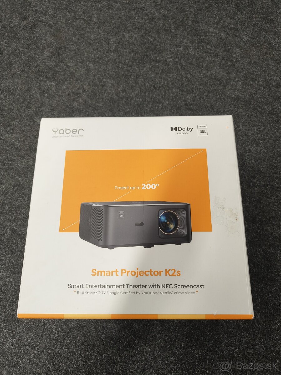Projektor Yaber K2s + projekčné plátno 100"