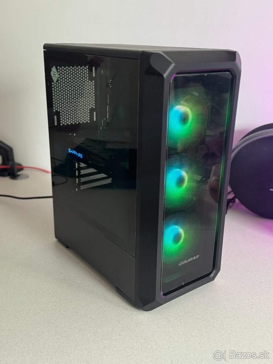 Predám herný počítač i3 8100, RX580+ 8GB ,16 GB RAM , W11