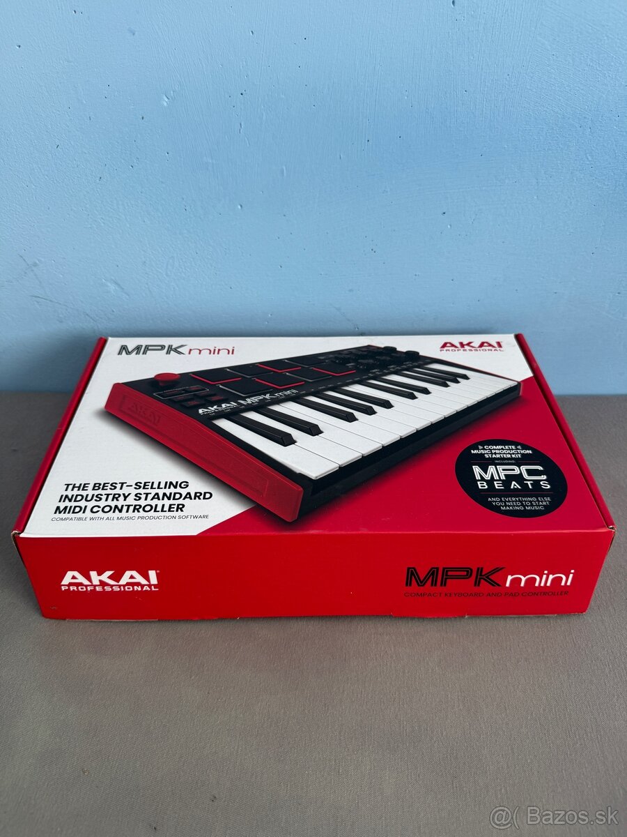 Akai MPK mini MK3 MIDI keyboard Red