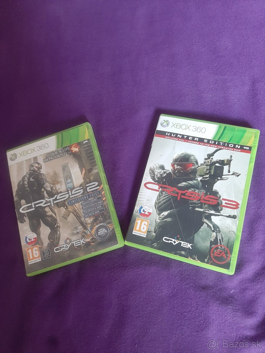 Xbox 360 hry Crysis 2 a 3