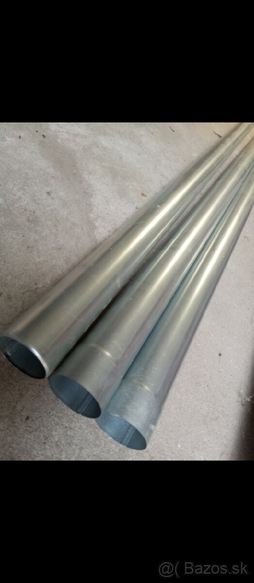 Predám zvodové rúry kol obj..KJG pozink ø100mm, NEPOUŽITÉ