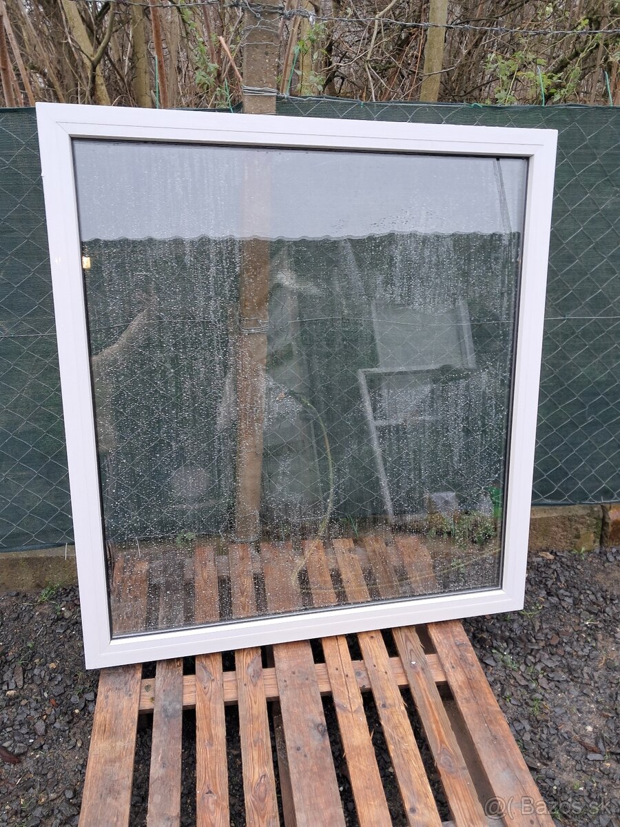 Predám fix plastove okna 150 x 150 a 180 x 190 cm