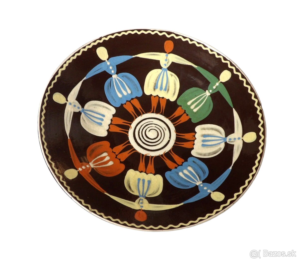 Dekorativní keramický talíř - Pozdišovce (SK)