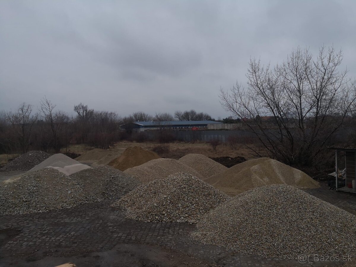 Predaj štrkov,pieskov,kameniva,recyklatov a zeminy