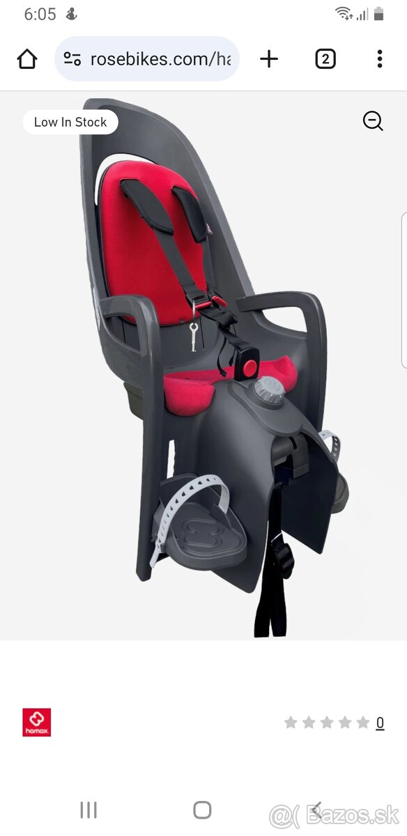 Detská sedačka Hamax velervein 159