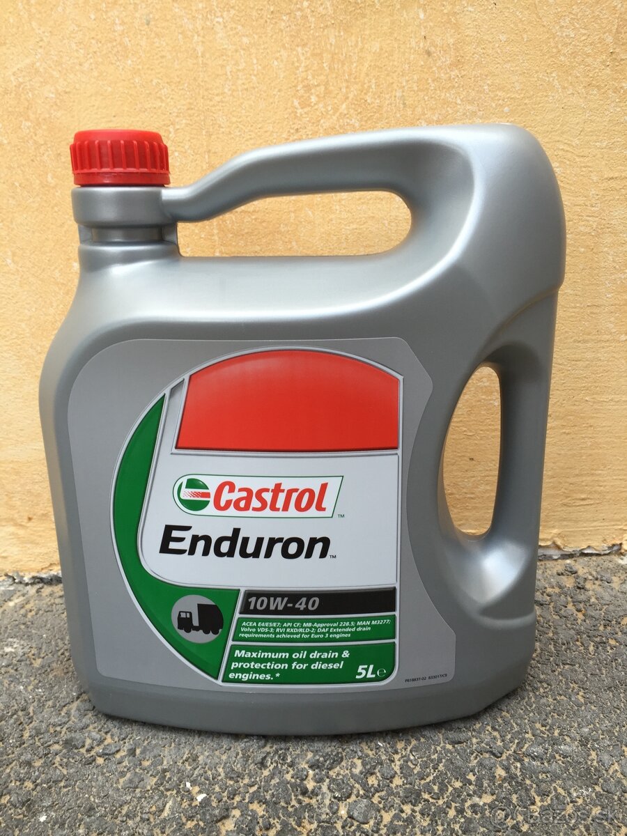 Nový motorový olej CASTROL Enduron 10W40 5 litrov