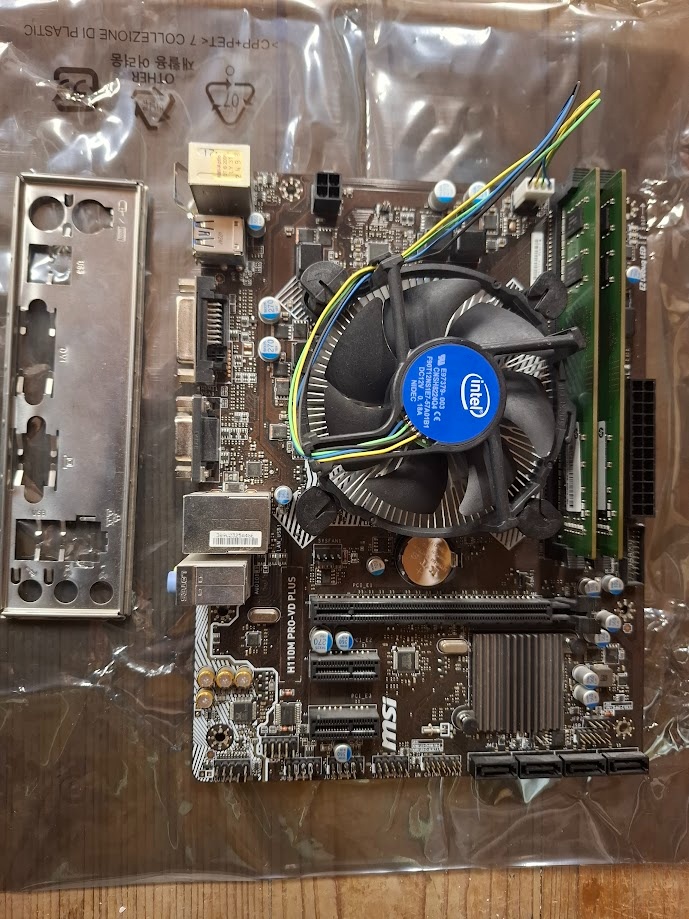 MB MSI H110M PROM-VD PLUS + i3-6100T + 8GB RAM DDR4
