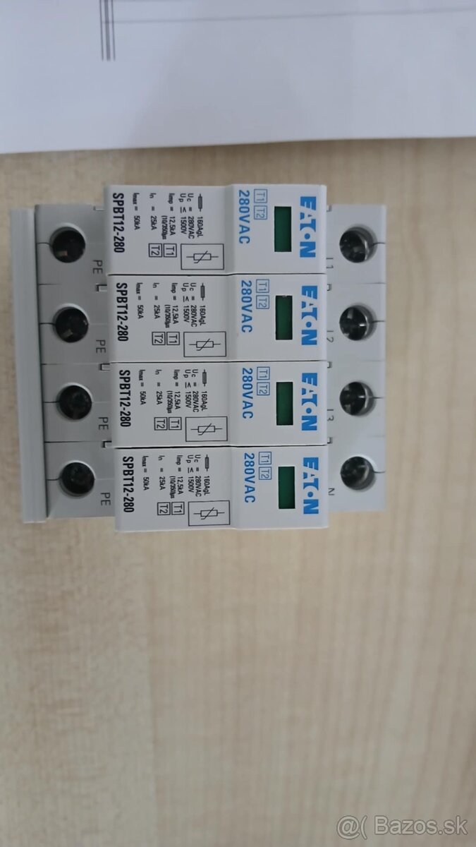 Prepaťová ochrana eaton T1+T2 12,5kA SPBT 12-280/4 T1+T2