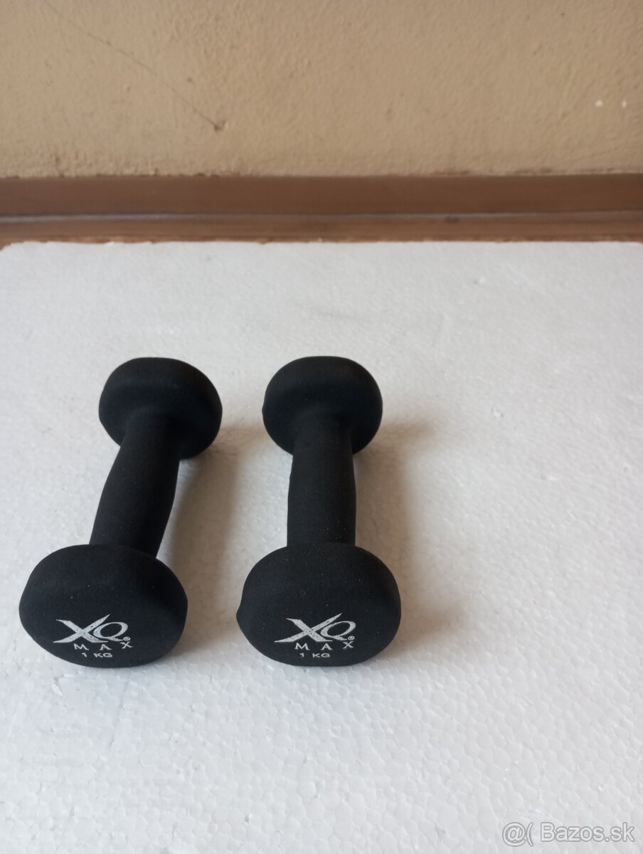 Neoprénové fitness jednorúčky XQ MAX 2 x 1 kg - NOVÉ
