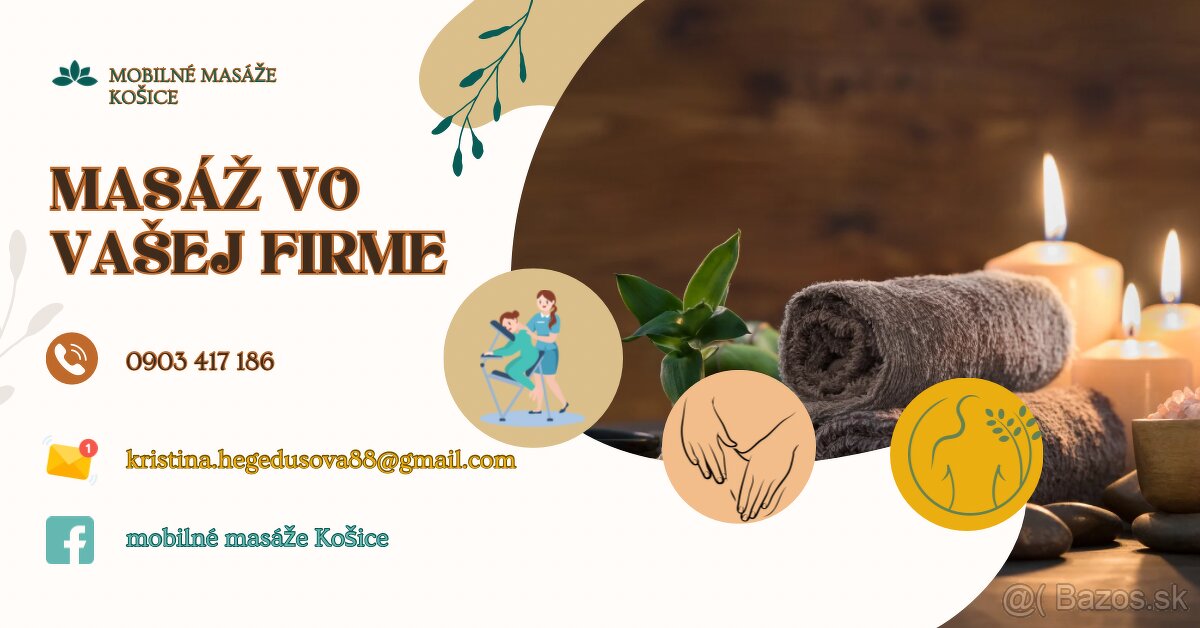 MASÁŽE VO VAŠEJ FIRME