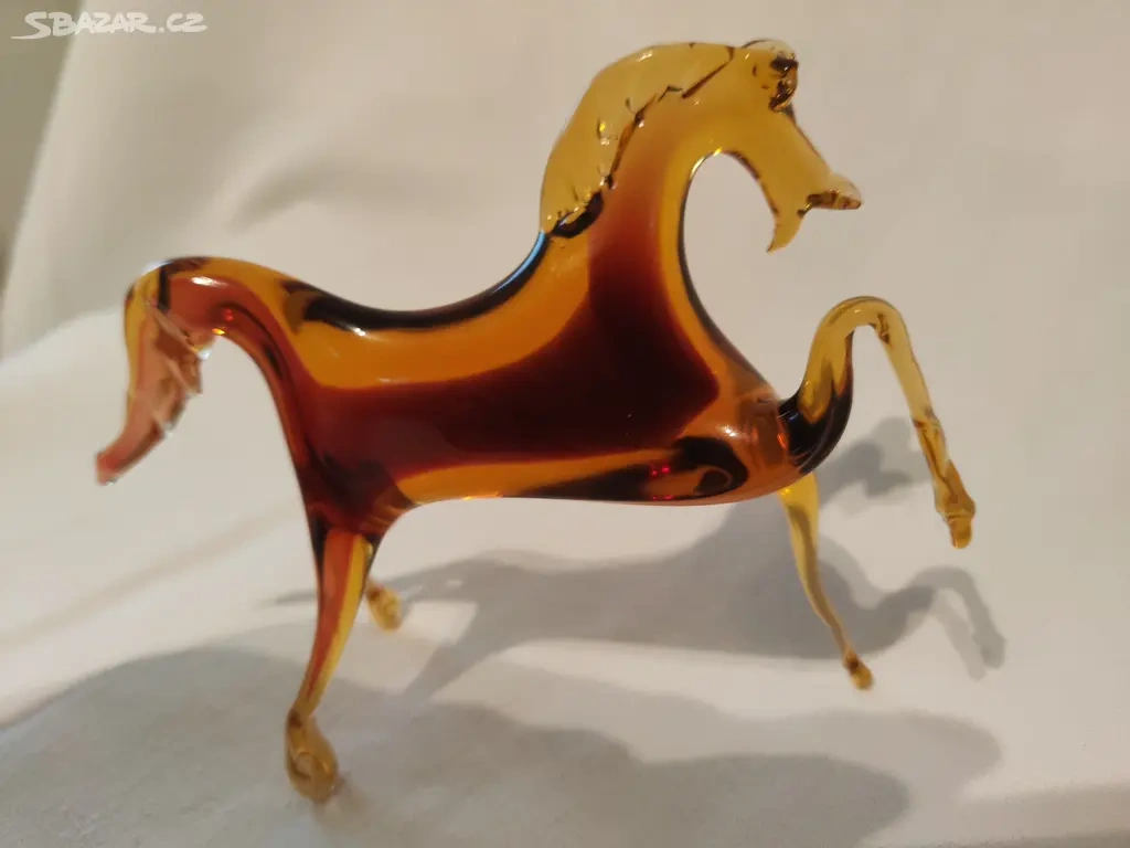 Kůň , sklo vintage Jiří Pačinek ? - Top stav