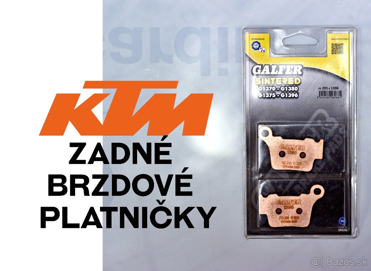 KTM EXC NOVÉ ZADNÉ BRZDOVÉ PLATNIČKY GALFER