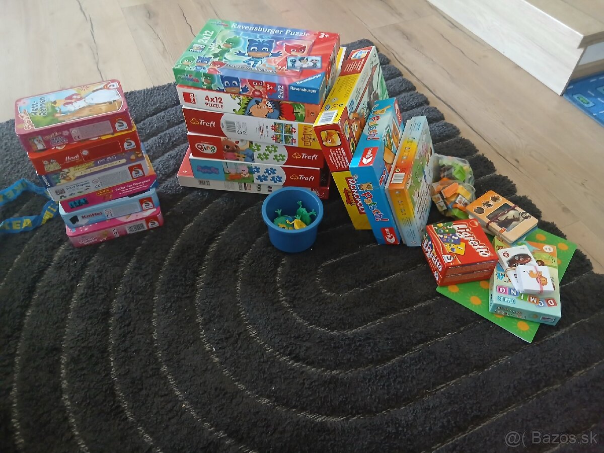 Detske spolocenske hry, puzzle a karty