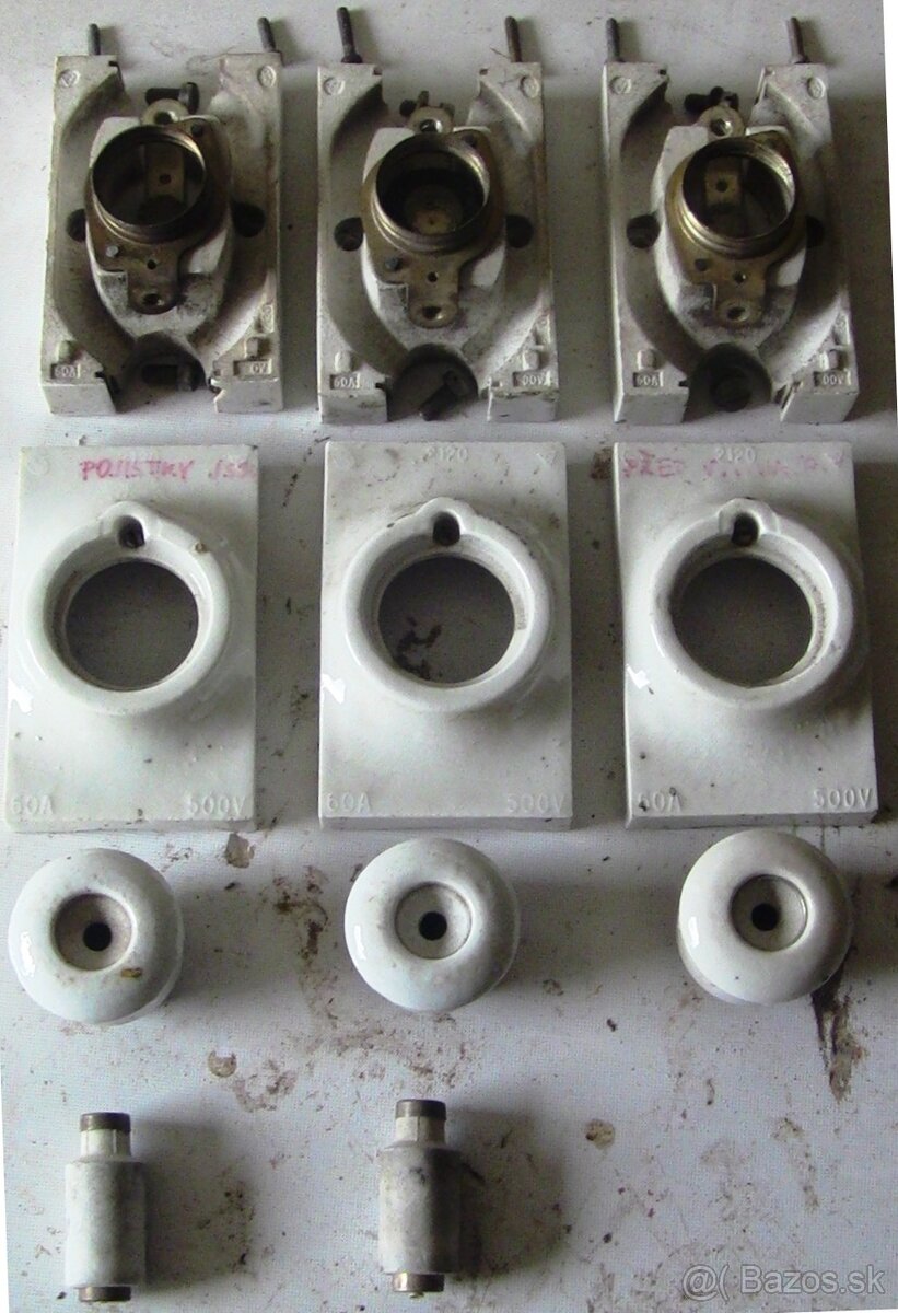 Predám kompletné poistky 60A/500V
