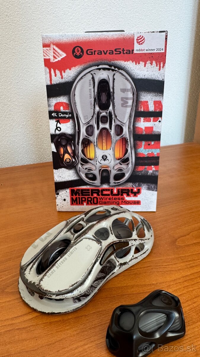 GravaStar Mercury M1 Pro – výkonná herná myš, skvelý stav