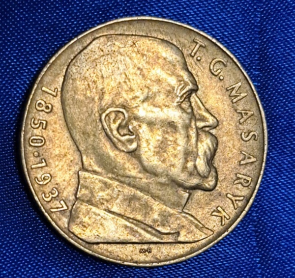 Československo T. G. Masaryk 10 koruna vzácna cenná minca 19