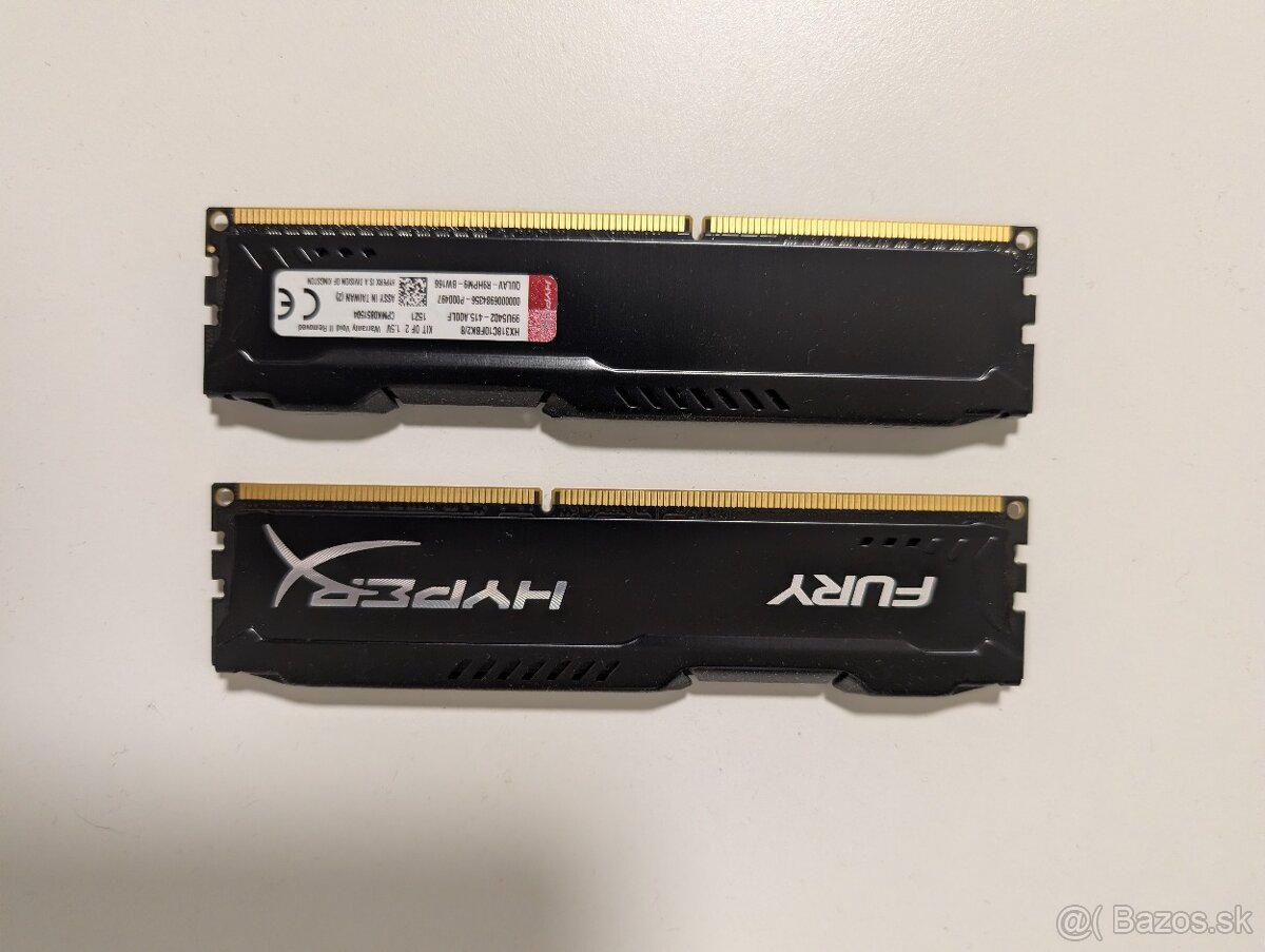 Predám 16 GB DDR3 RAM Kit – HyperX FURY 1866 MHz (2x 8GB)