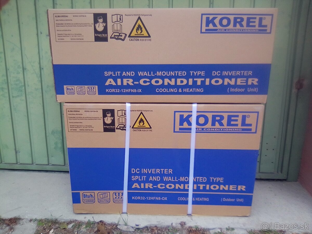 Predam novu klimatizaciu Korel 12-HFN8/3,5kw €400,-