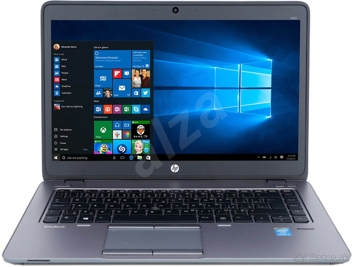 HP EliteBook 840G2, i5-5300U, 16GB RAM, 256GB SSD, podlozka