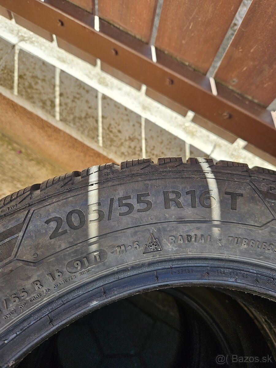 Predám zimné pneumatiky 205/55 R16 91T