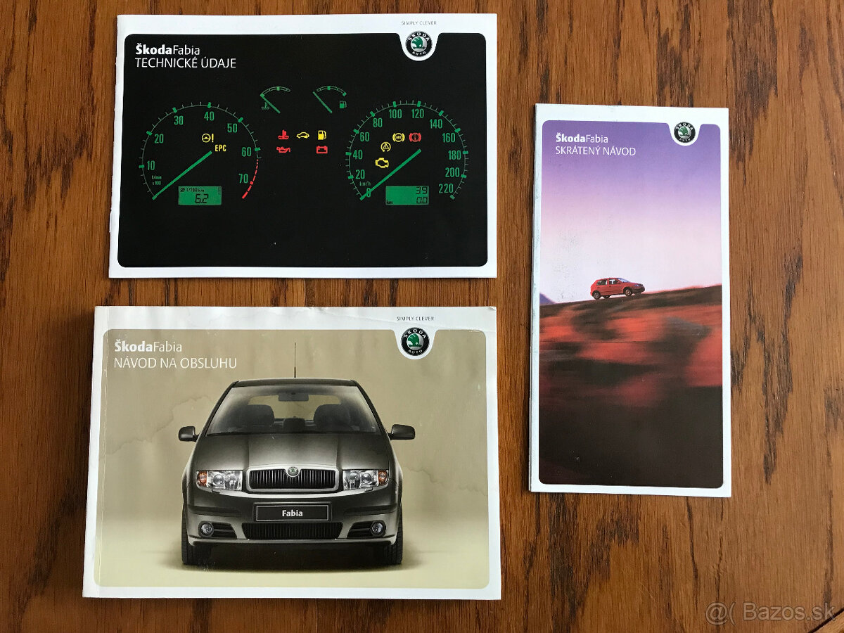 Návod na obsluhu Škoda Fabia